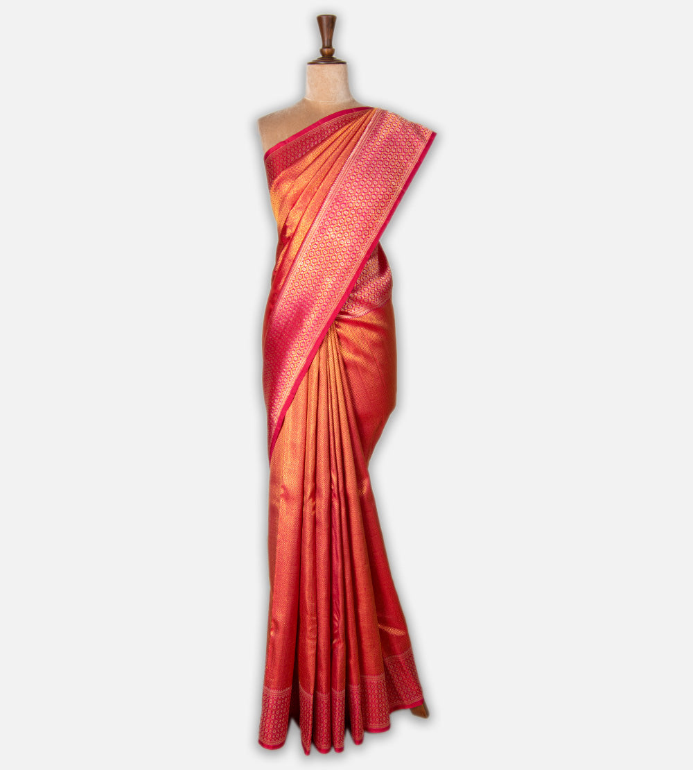 Pink Kanchipuram Silk Saree