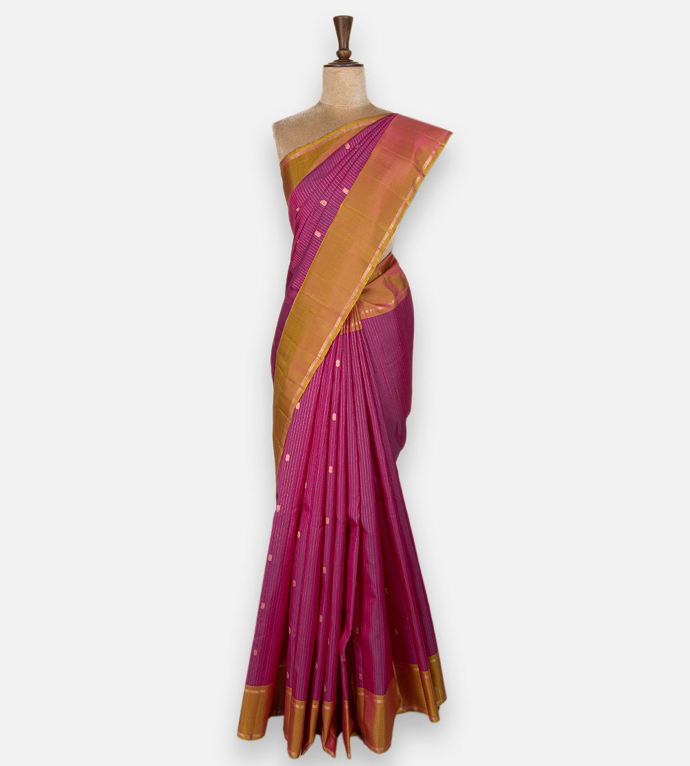 Pink Kanchipuram Silk Saree