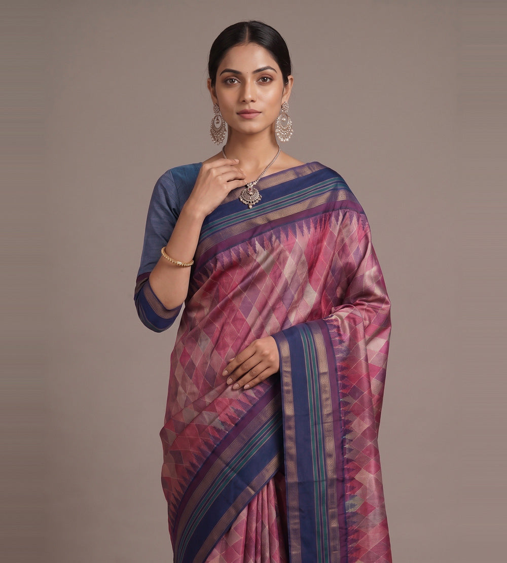 Multicolour Tussar Saree