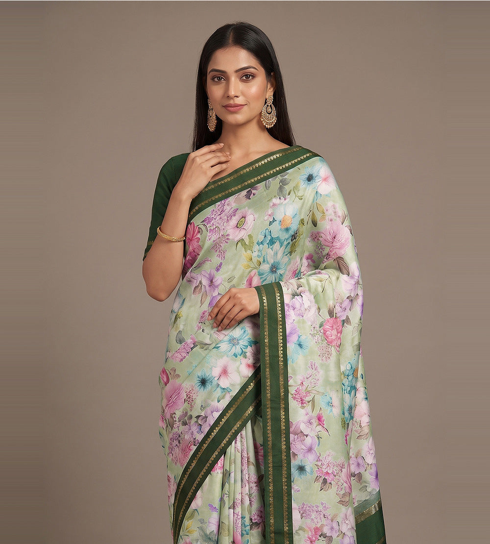 Green Soft Silk Saree