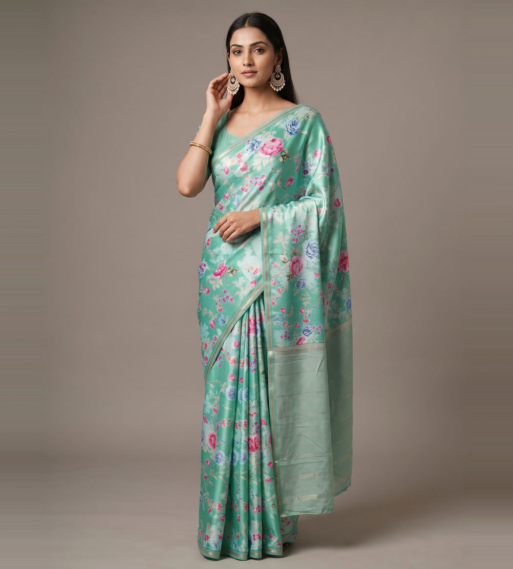 Blue Soft Silk Saree