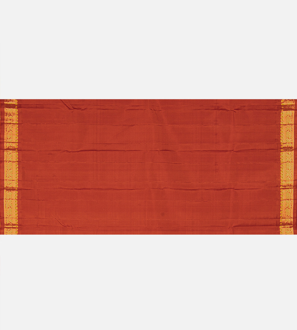 Beige Kanchipuram Silk Saree