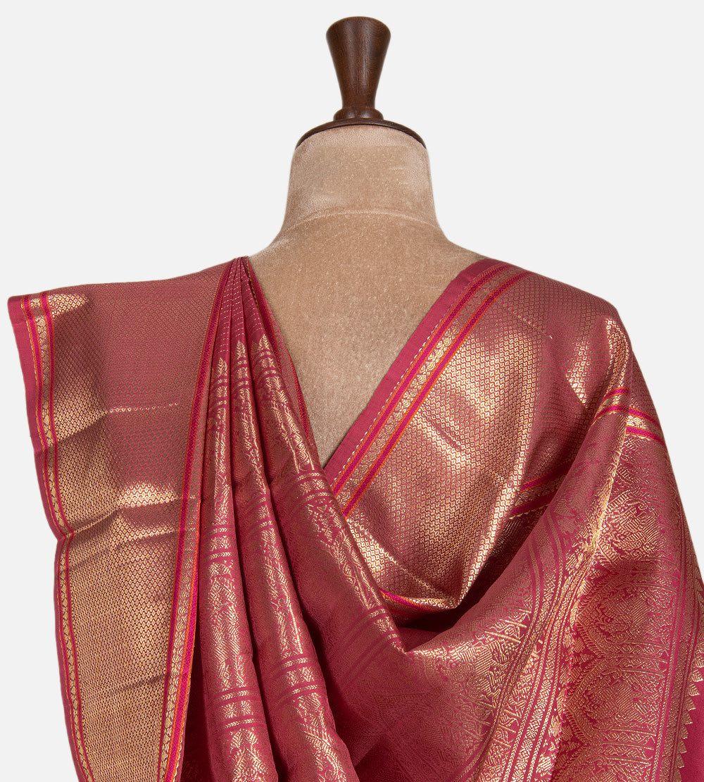 Pink Kanchipuram Silk Saree