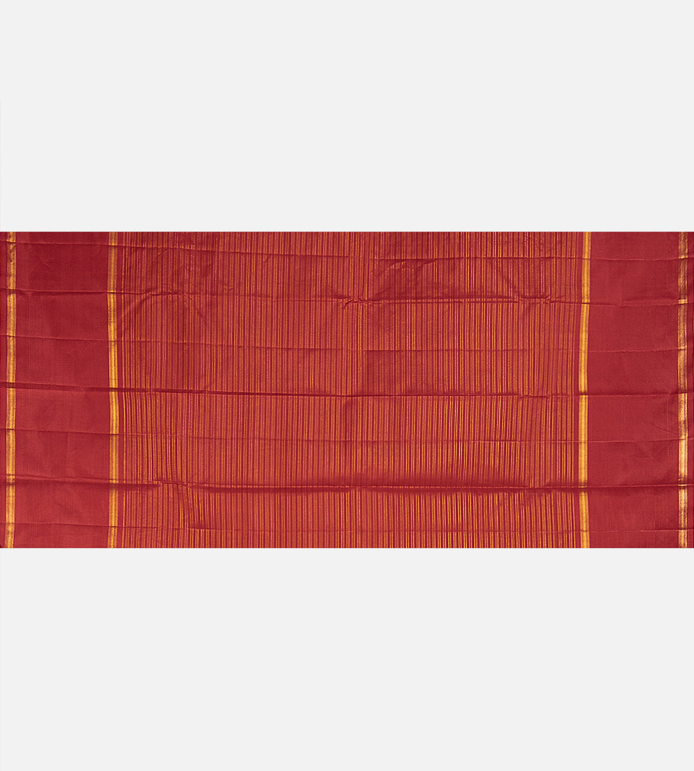 Orange Kanchipuram Silk Saree