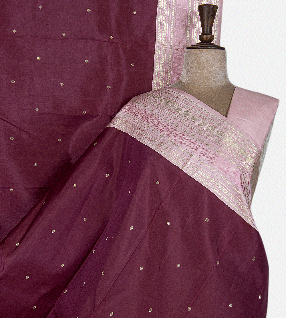 Berry Wine Kanchipuram Silk Saree