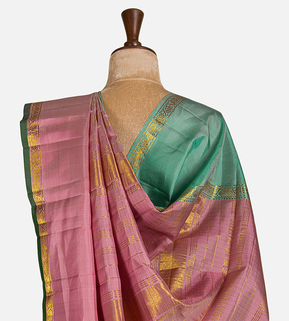 Light Beige Kanchipuram Silk Saree