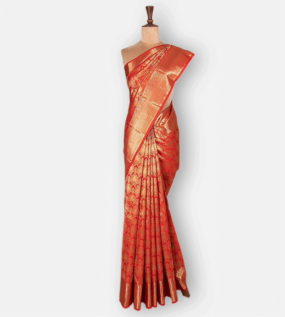 Red Kanchipuram Silk Saree