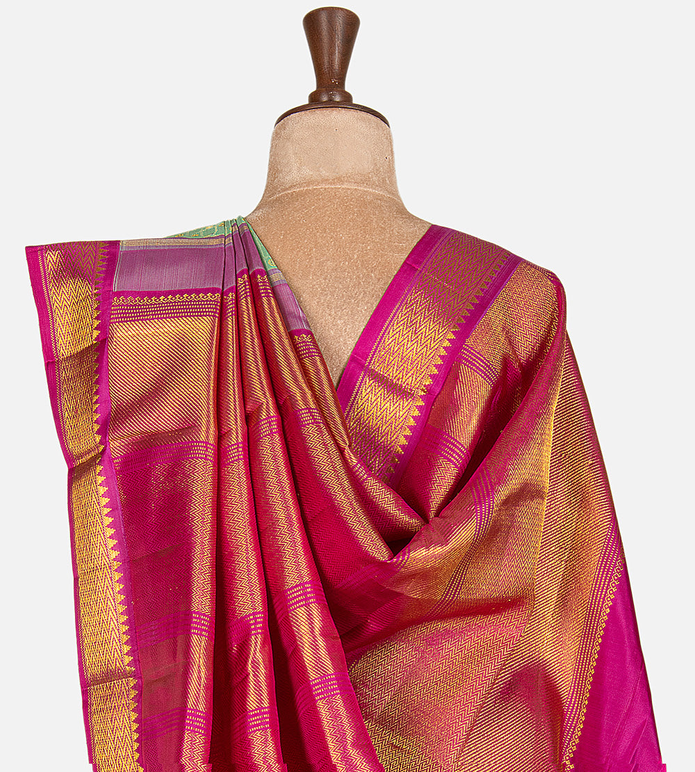 Pastel Kanchipuram Silk Saree