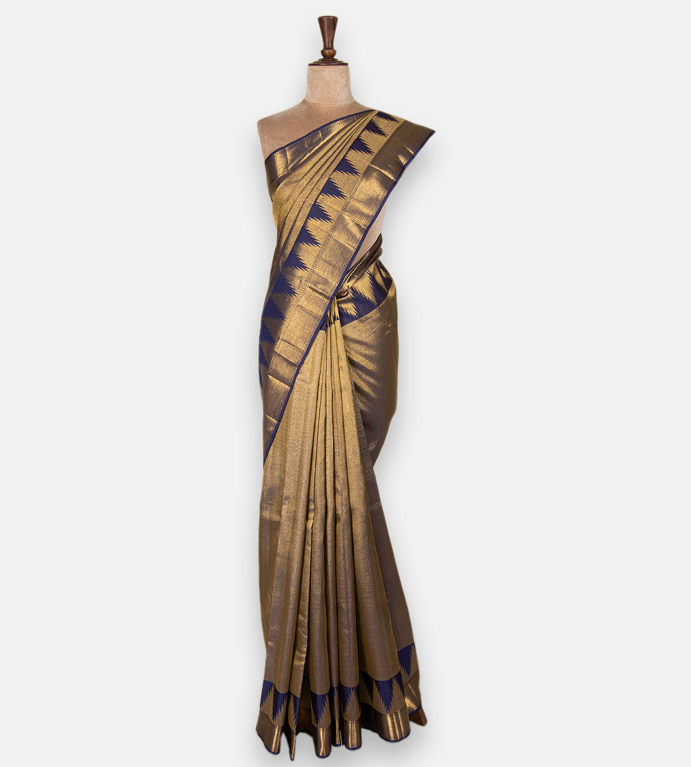 Blue Kanchipuram Silk Saree