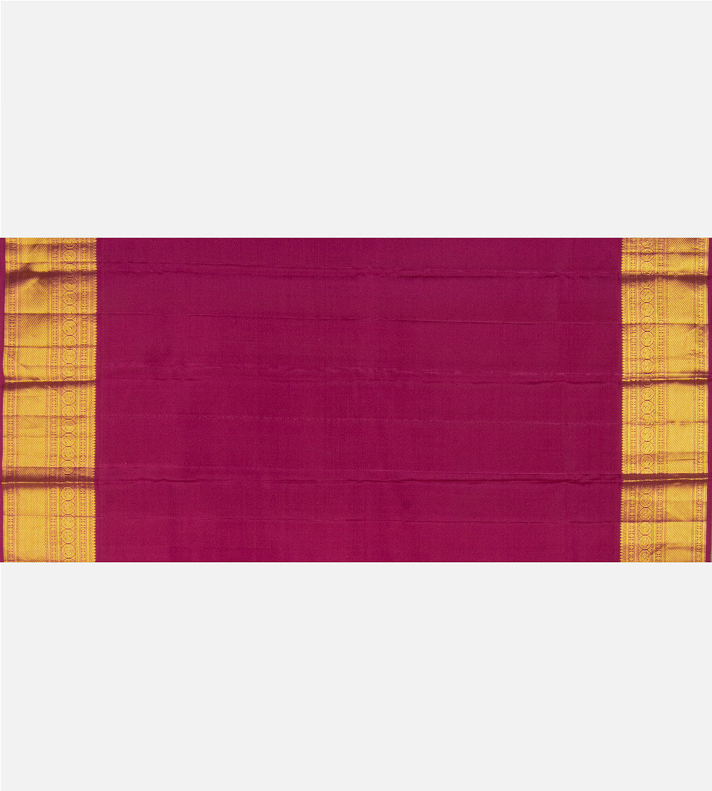 Yellow Kanchipuram Silk Saree