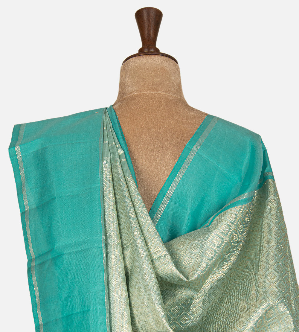 Blue Kanchipuram Silk Saree