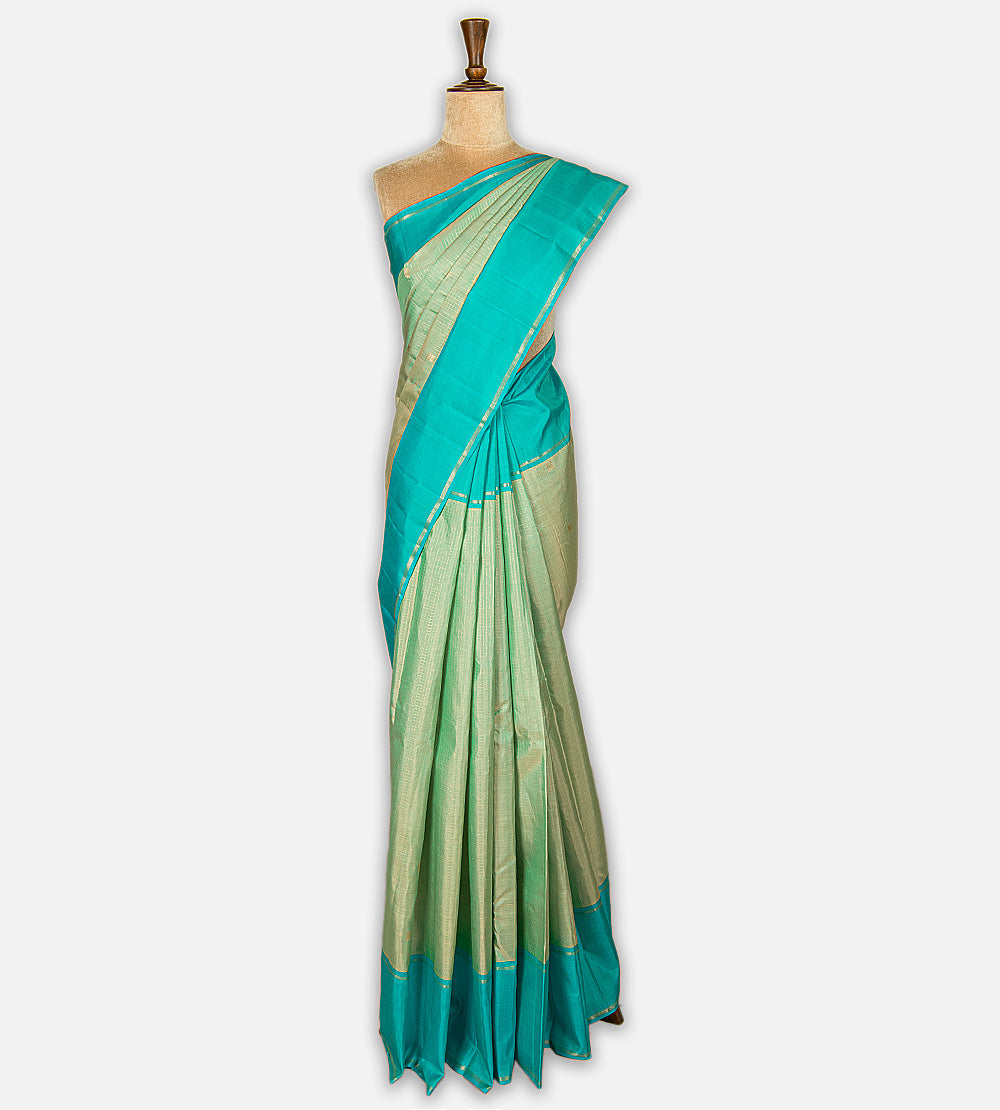 Pastel Green Kanchipuram Silk Saree