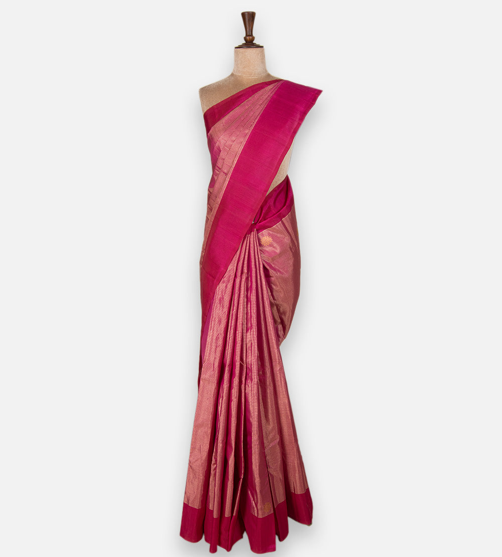 Pink Kanchipuram Silk Saree