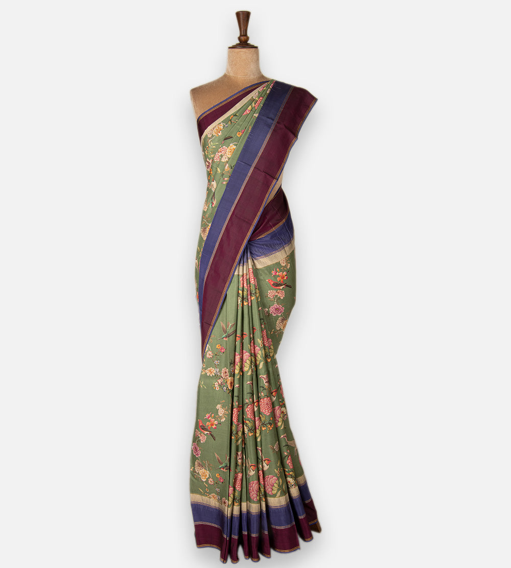 Green Soft Silk Saree