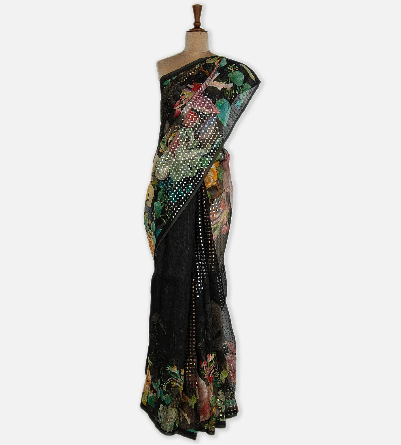 Black Matka Bailou Tussar Saree