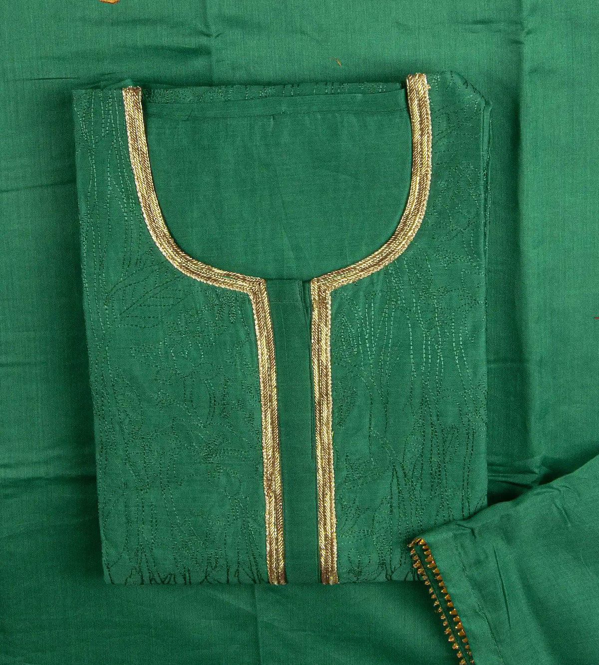 Green Mul Cotton Salwar