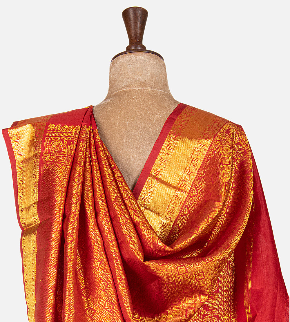 Red Kanchipuram Silk Saree