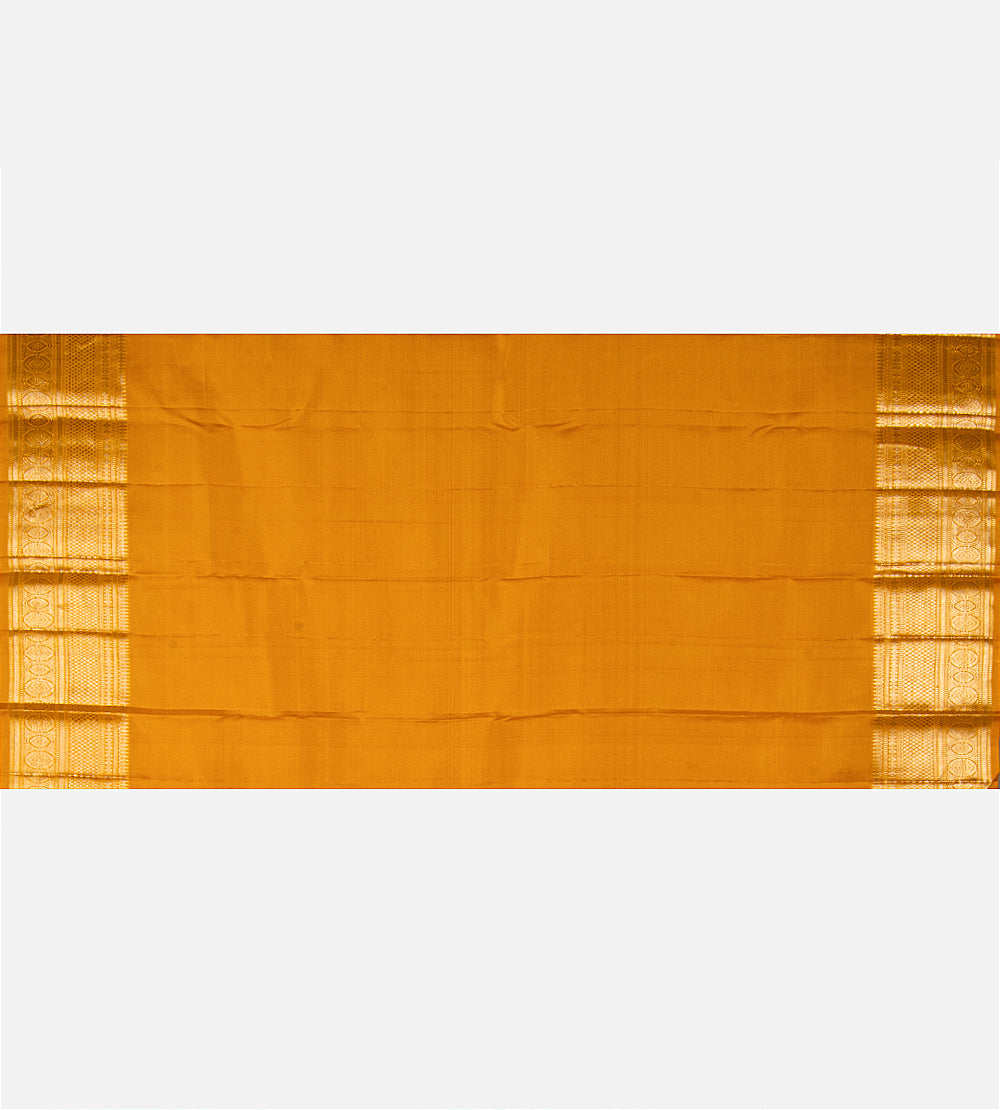 Yellow Kanchipuram Silk Saree