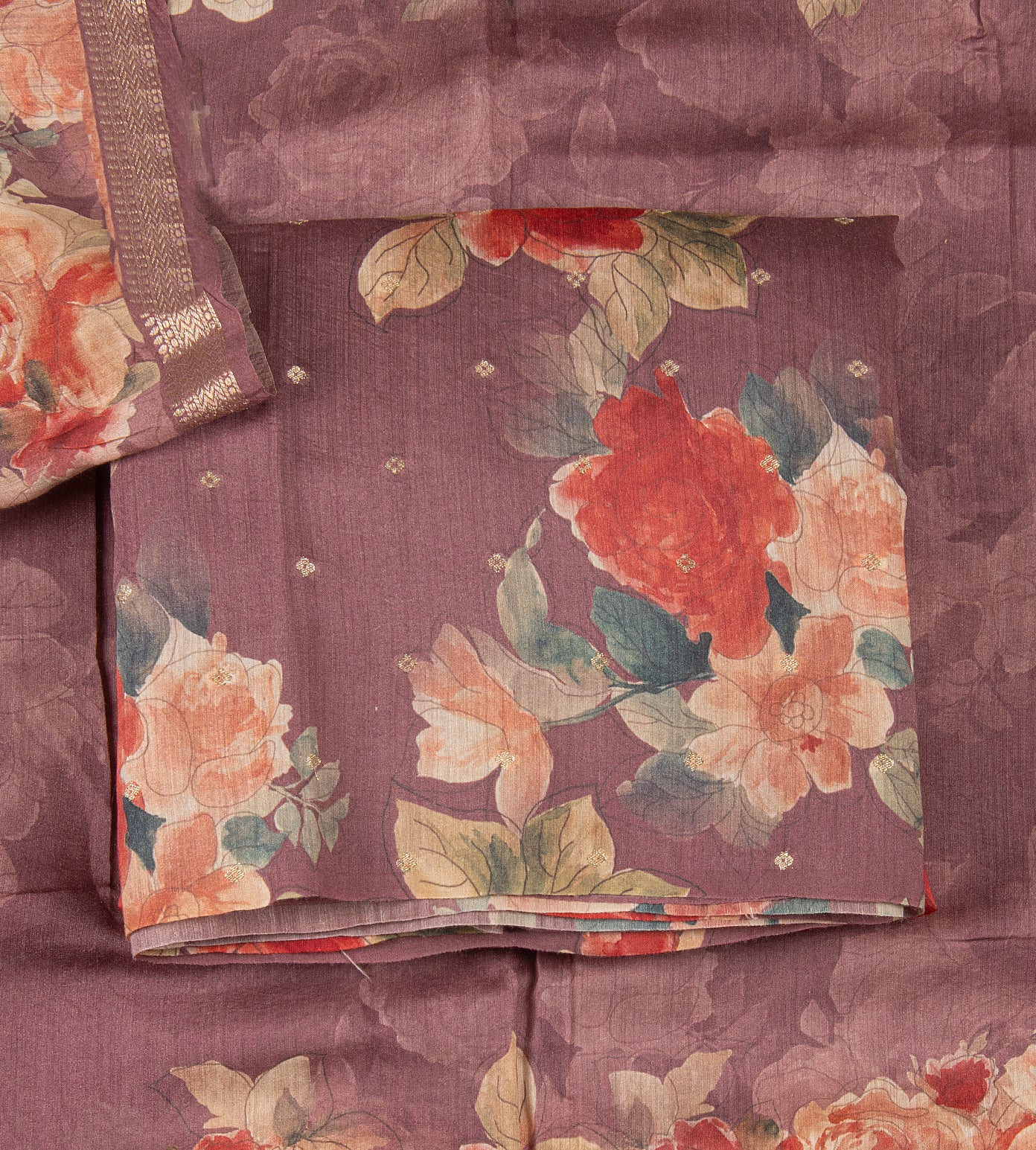 Mauve Moonga Tussar salwar