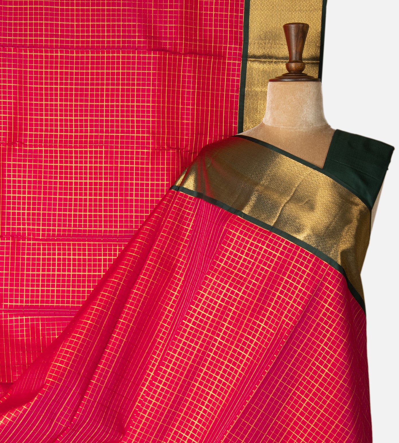 Pink Kanchipuram Silk Saree