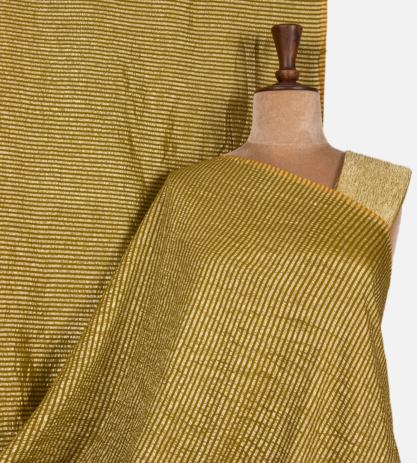 Olive Moonga Tussar Saree