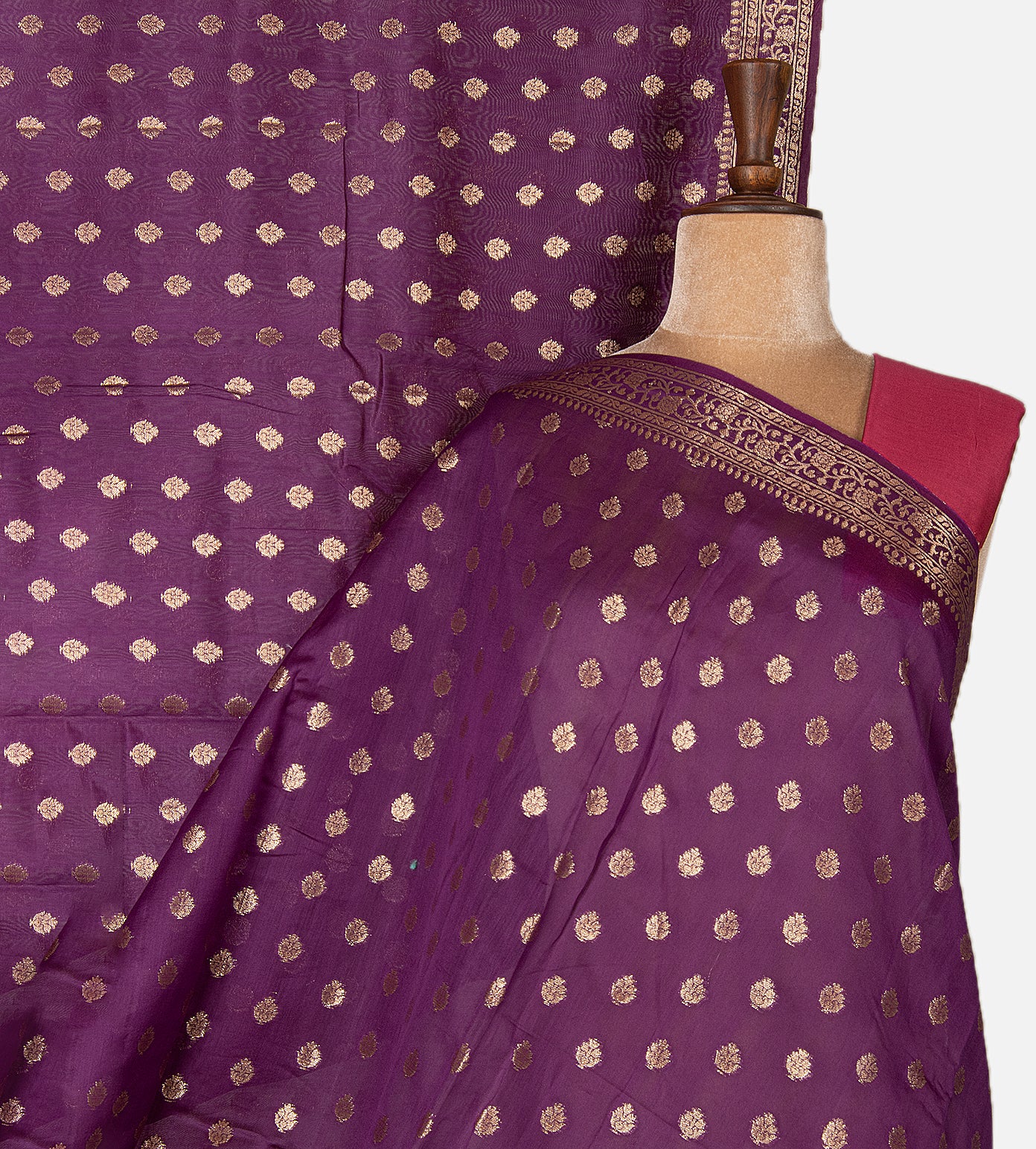 Purple Chanderi Cotton Saree