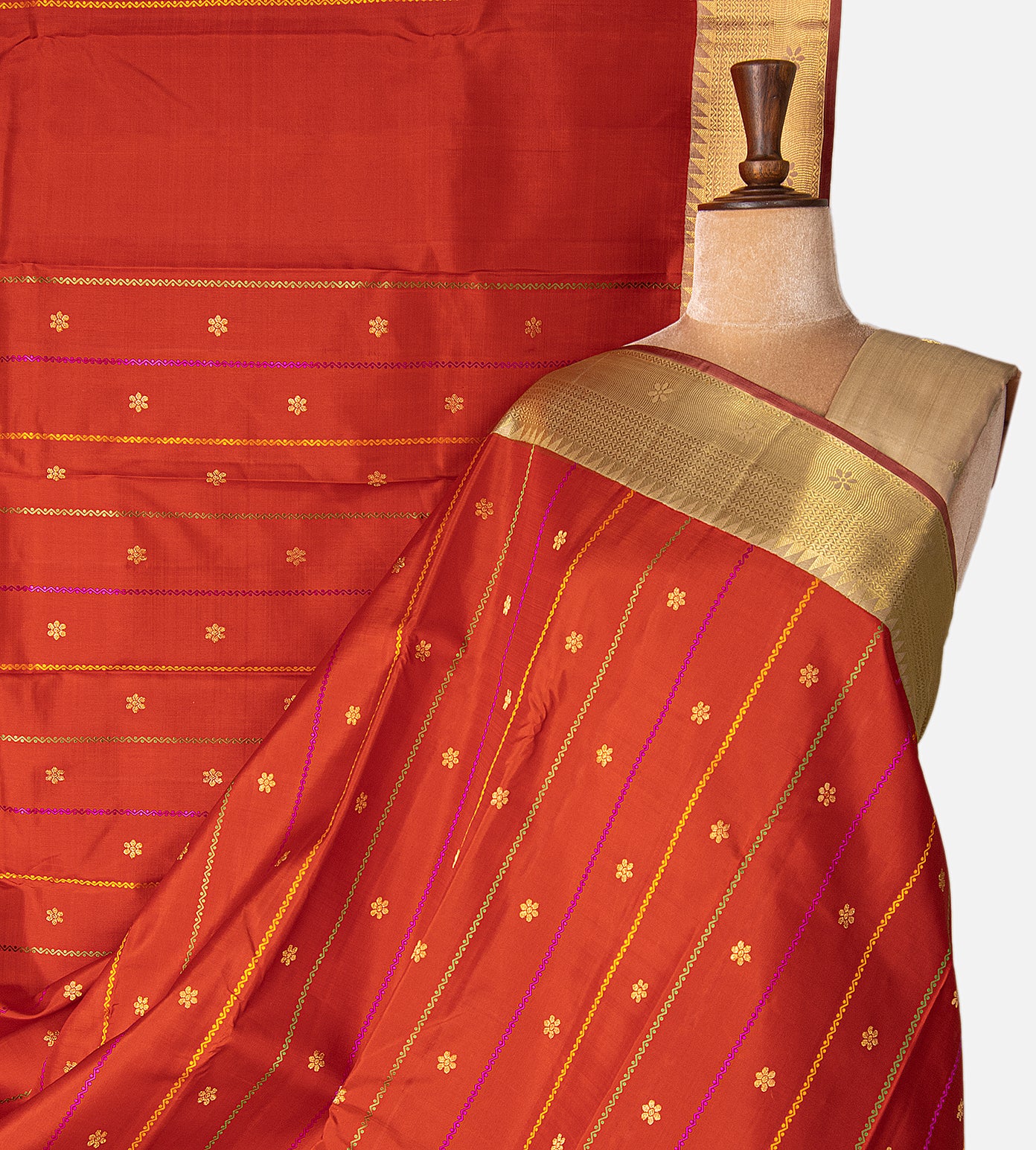 Red Kanchipuram Silk Saree