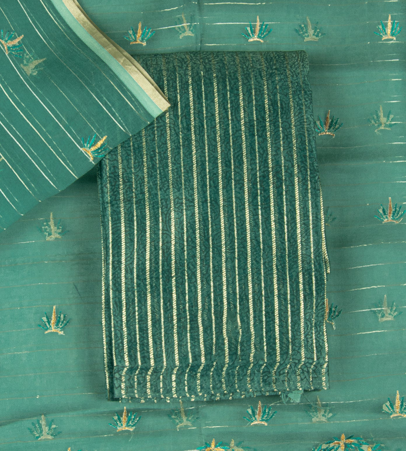 Green Tussar Salwar