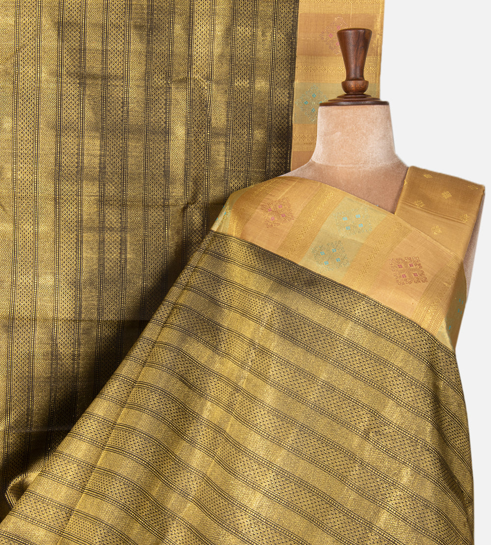 Black Kanchipuram Silk Saree