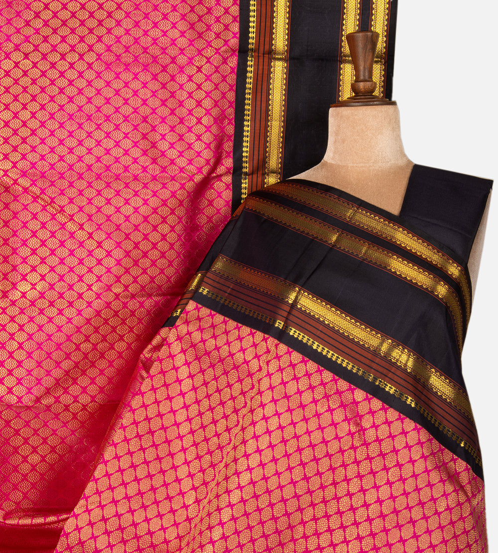 Pink Kanchipuram Silk Saree