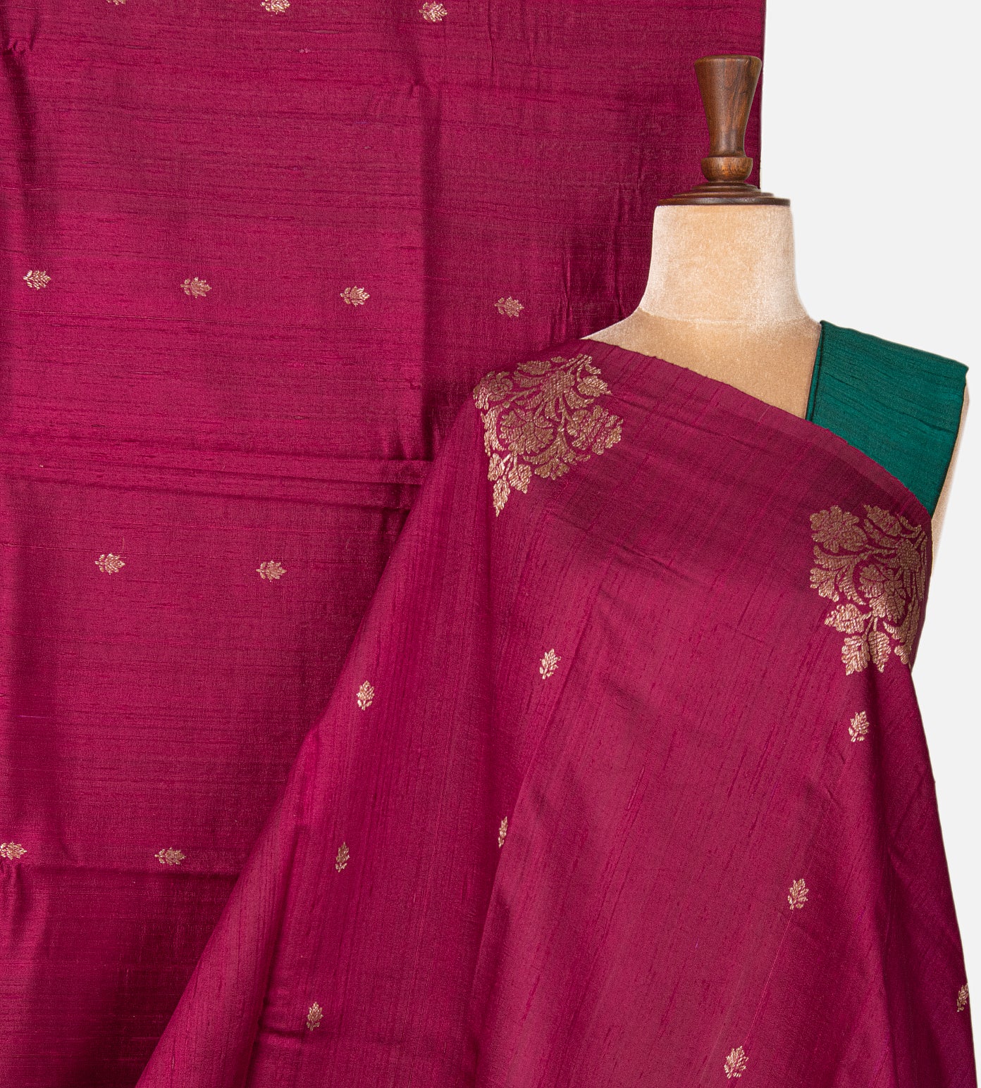 Pink Banarasi Tussar Saree