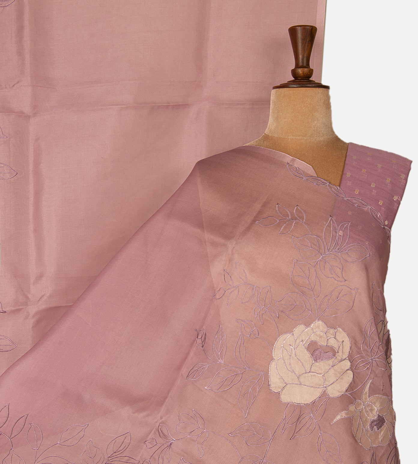 Mauve Organza Saree