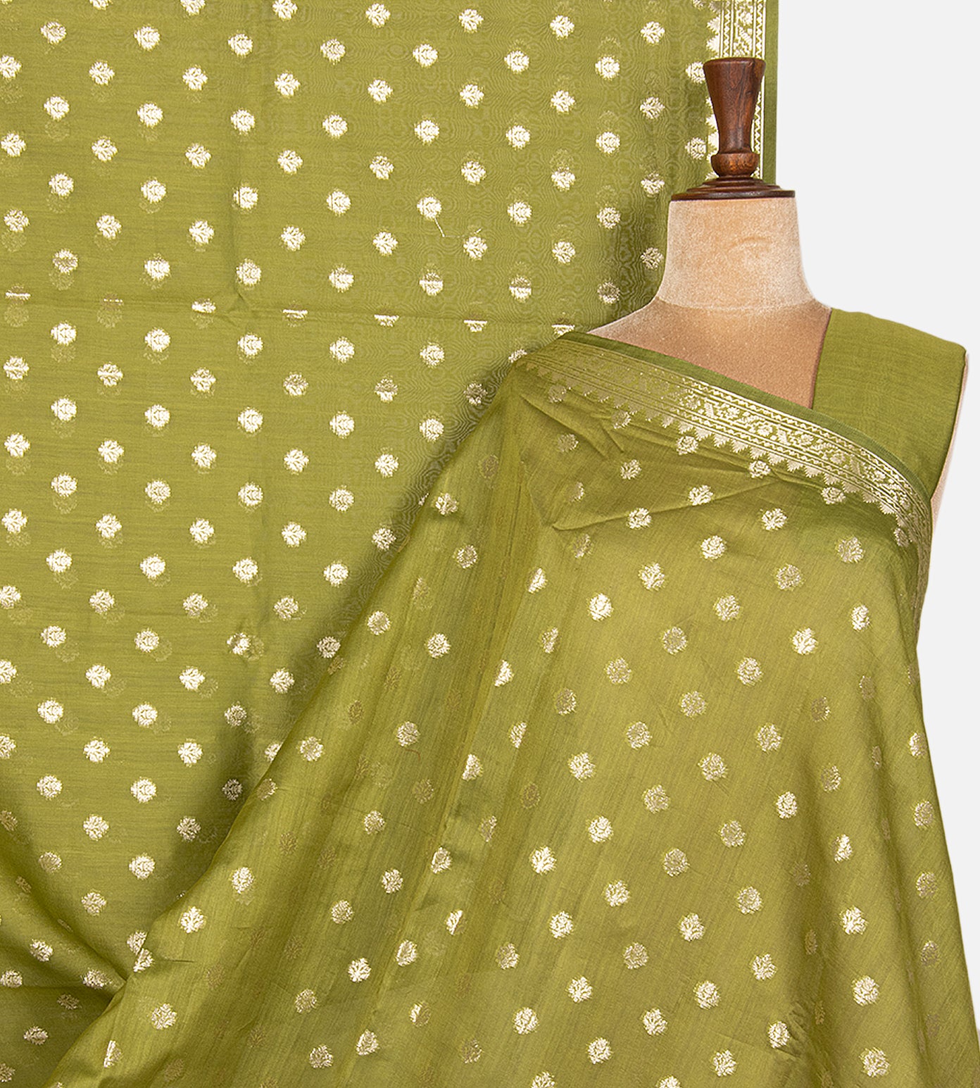 Light Green Chanderi Cotton Saree