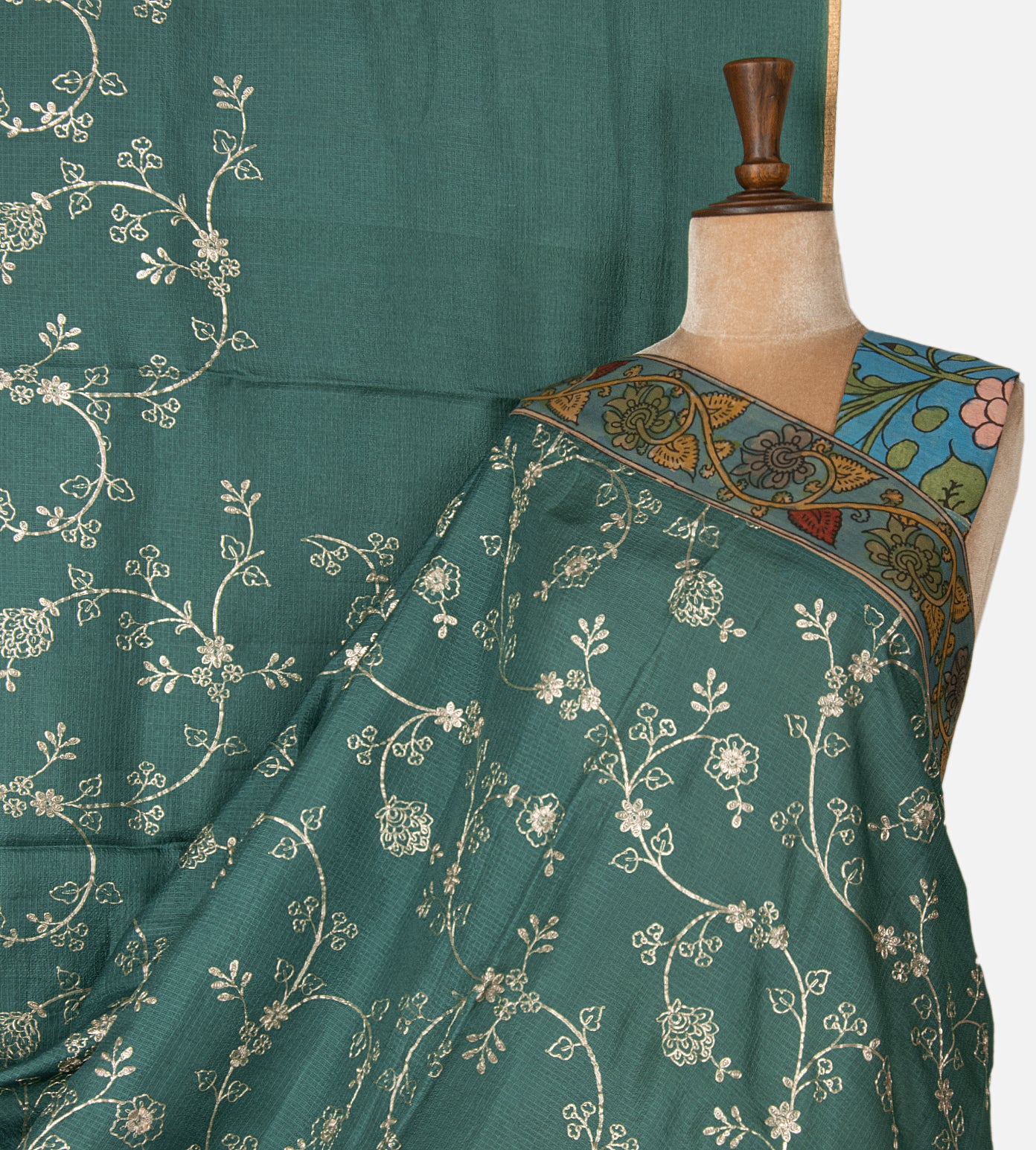 Blue Kota Silk Saree
