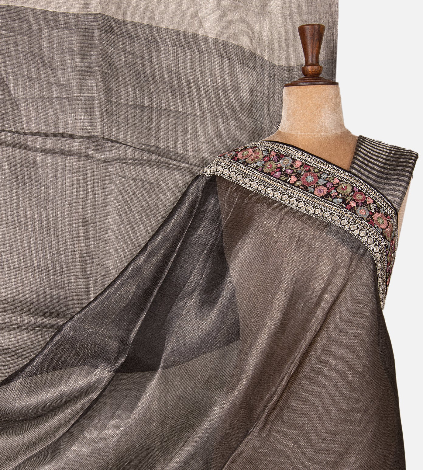 Black Kota Silk Saree
