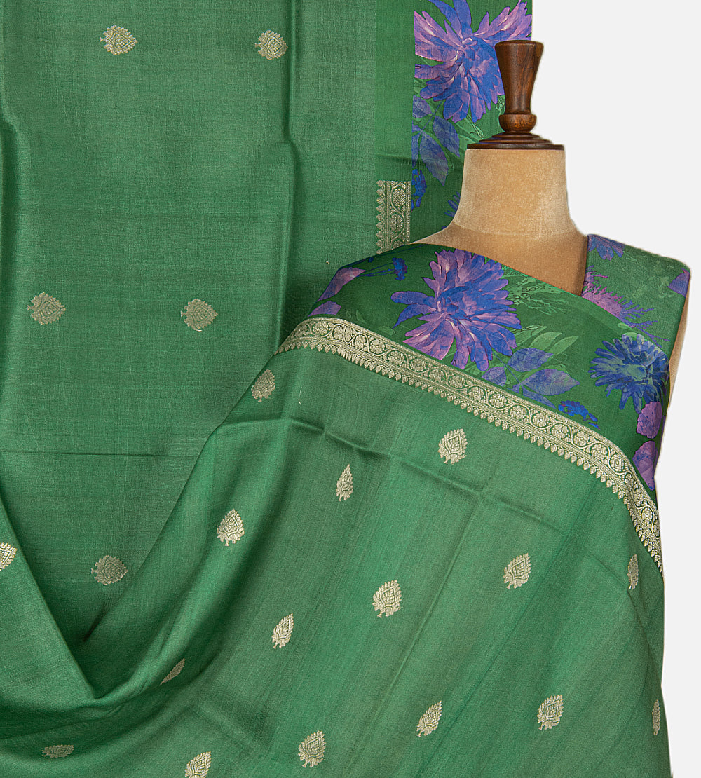Green Kattan Silk Saree