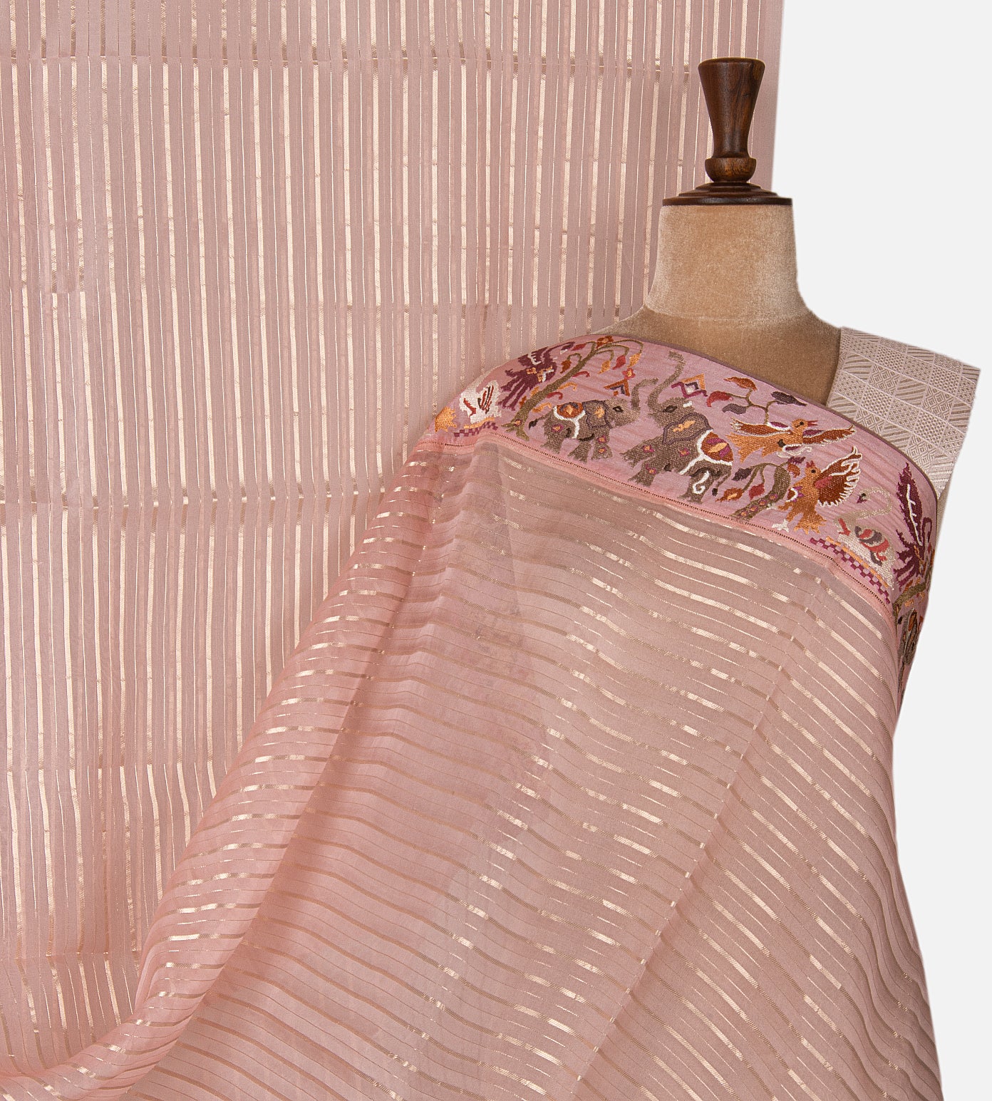 Mauve Organza Saree