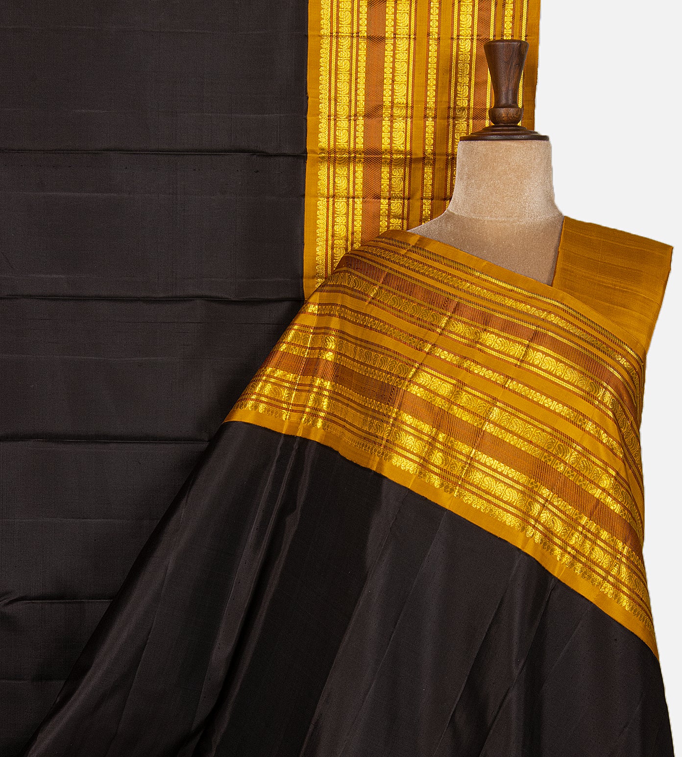 Black Kanchipuram Silk Saree