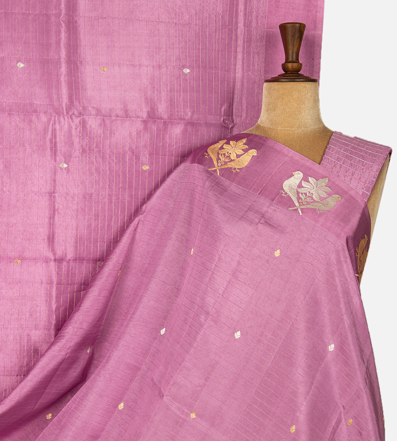 Light Pink Banarasi Kattan Silk Saree