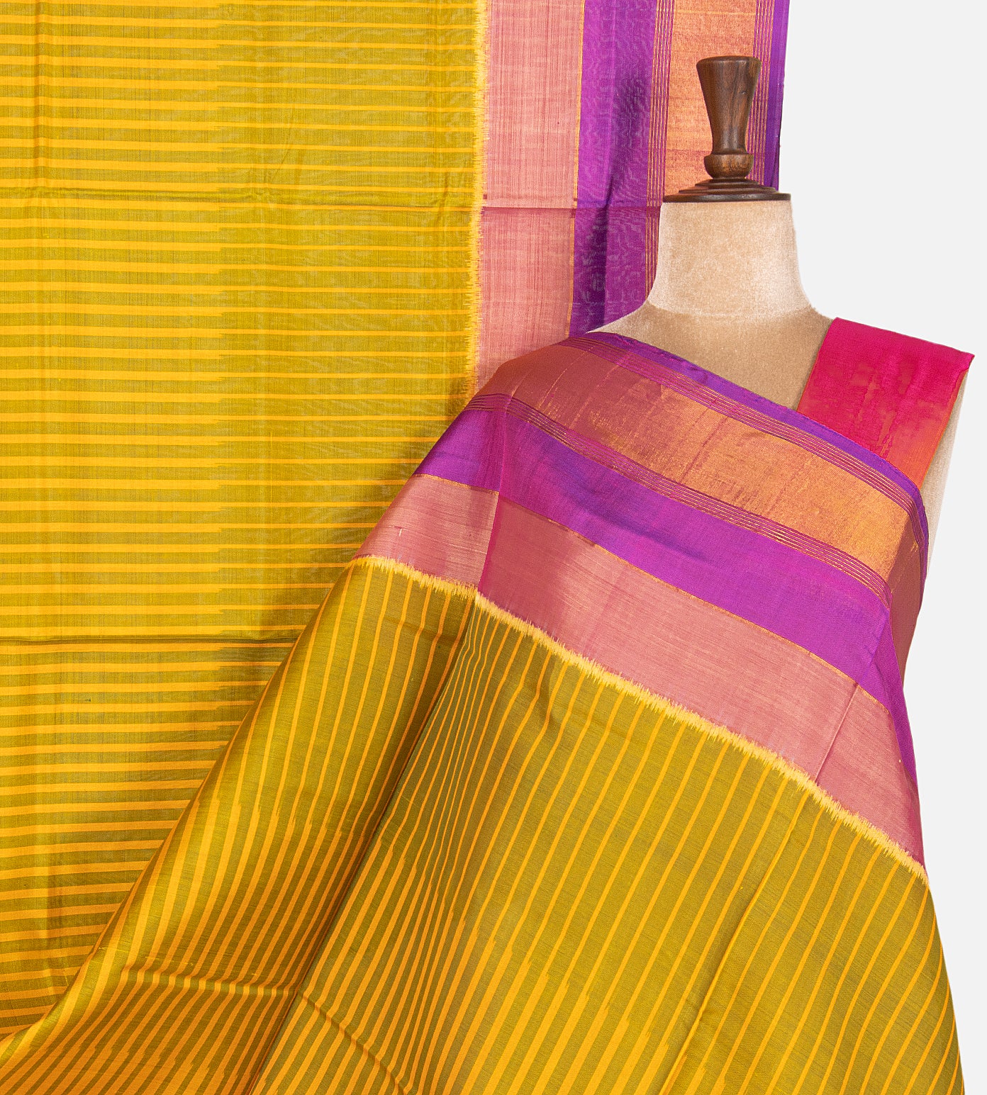 Yellow patola silk saree