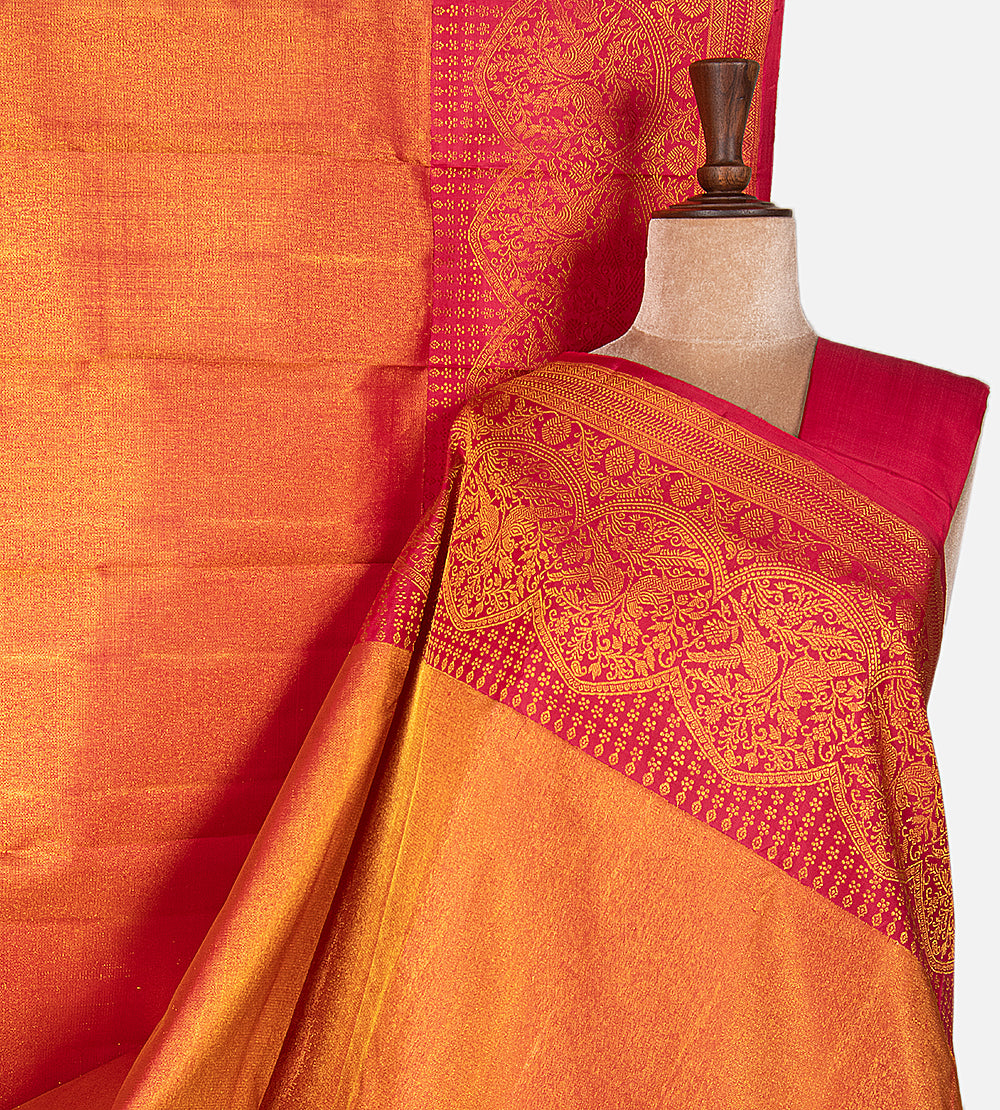 Pink Kanchipuram Silk Saree