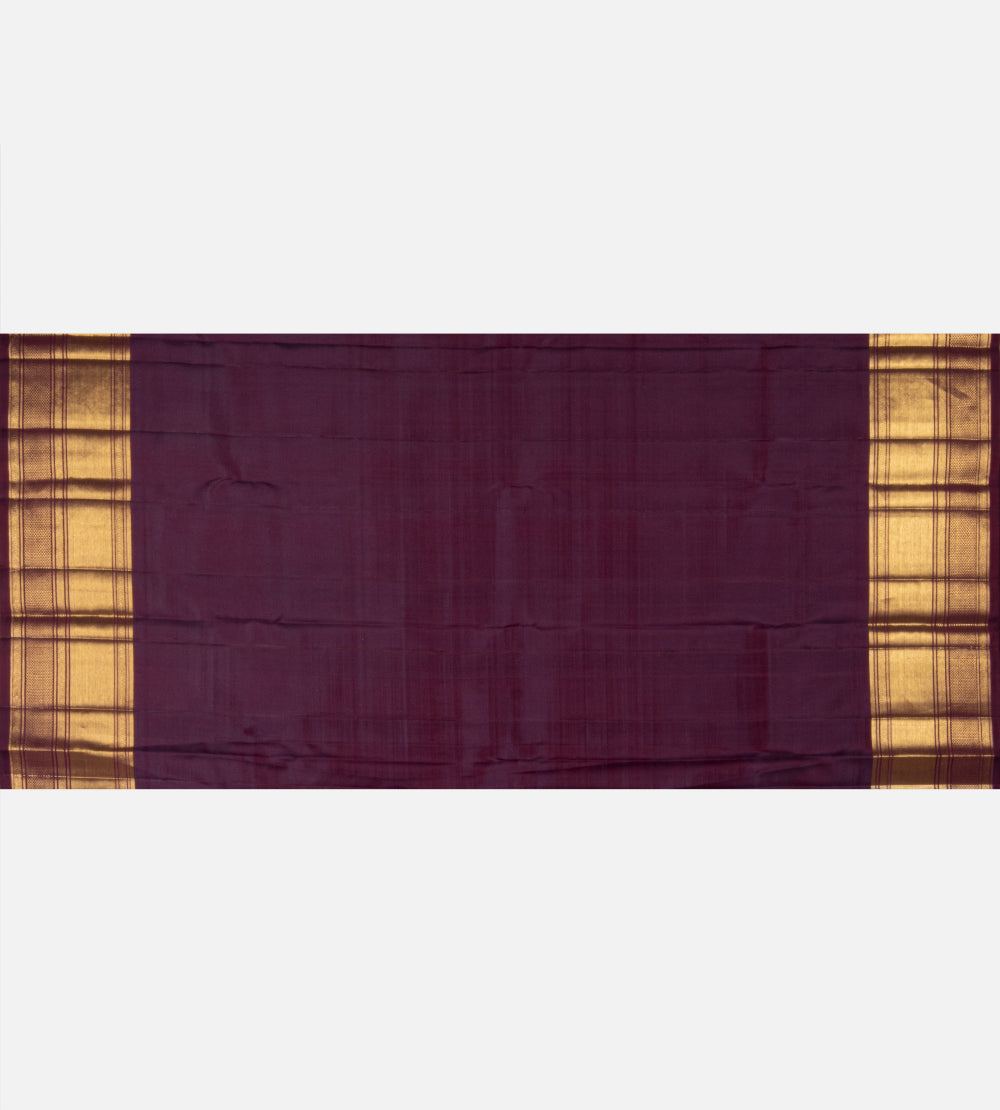 Purple Kanchipuram Silk Saree