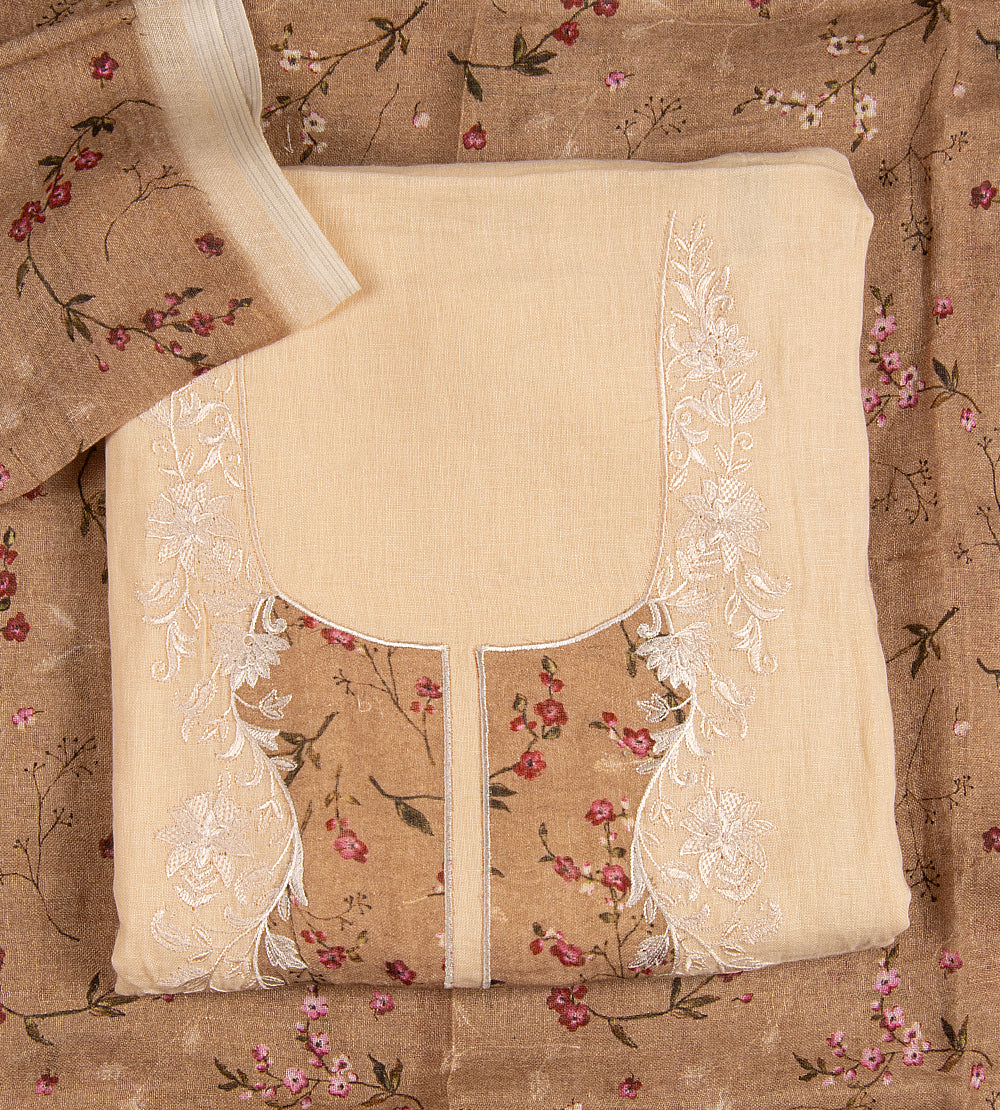 Light Beige Linen Salwar