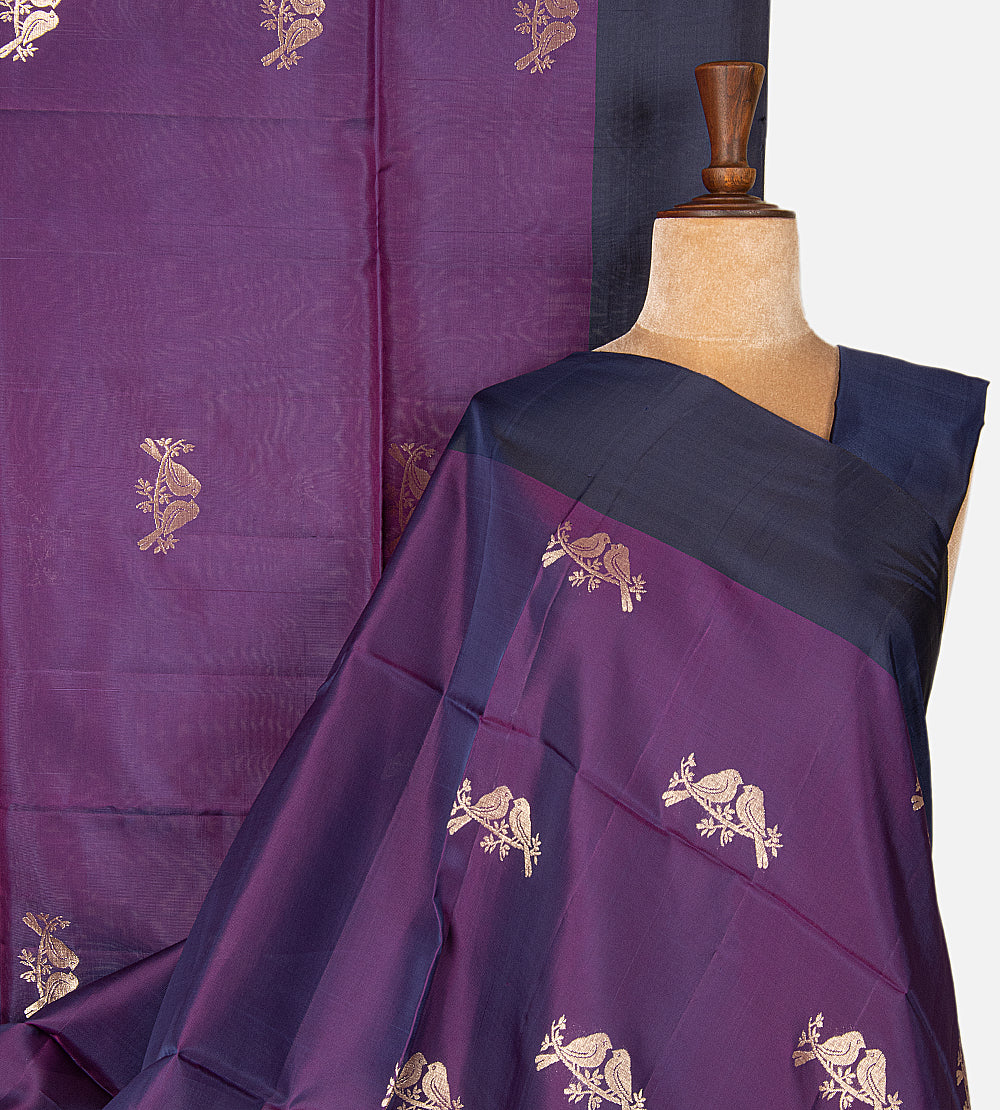 Purple Soft Silk Saree