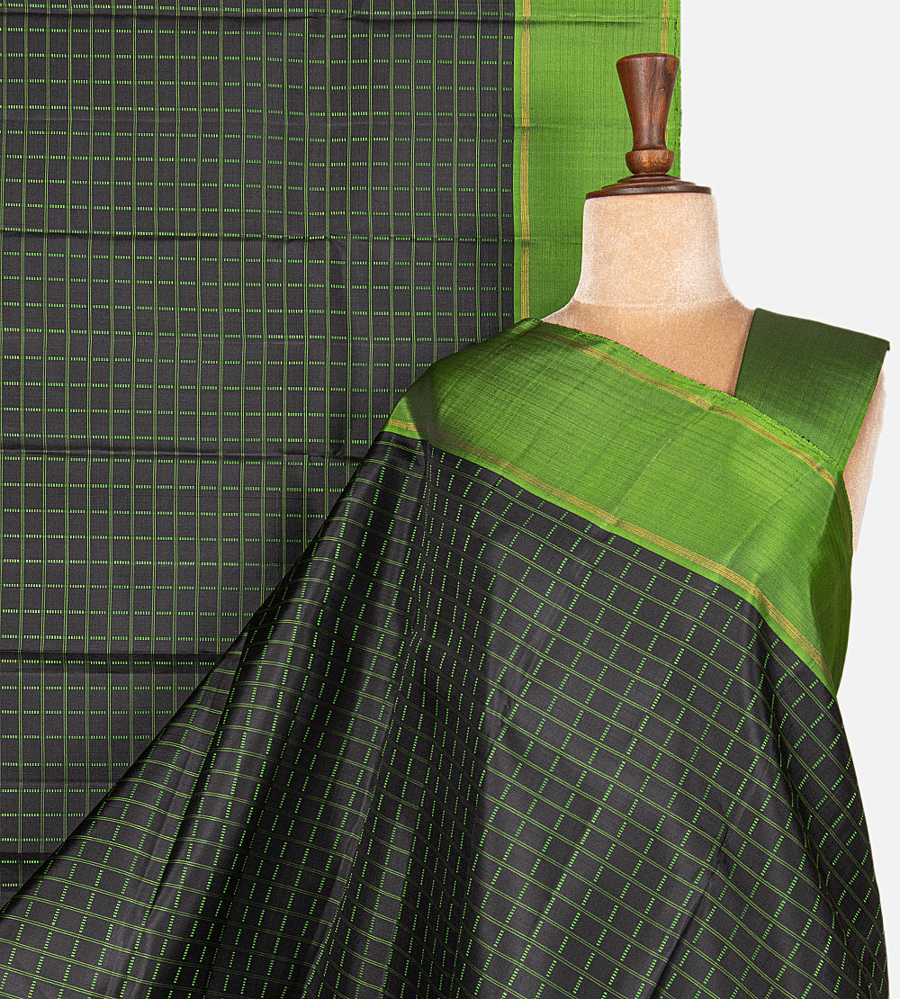 Black Kanchipuram Silk Saree