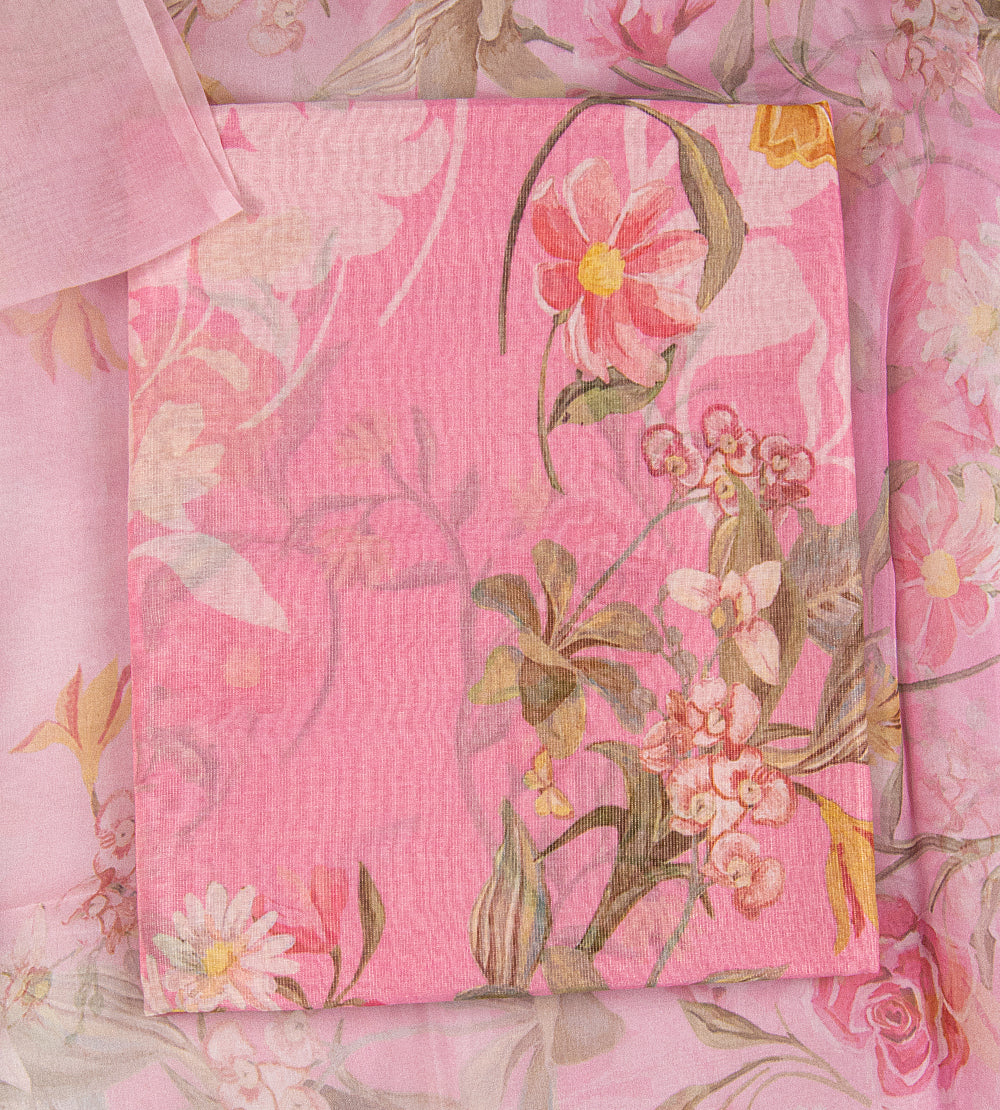 Pink Tissue Mul Salwar