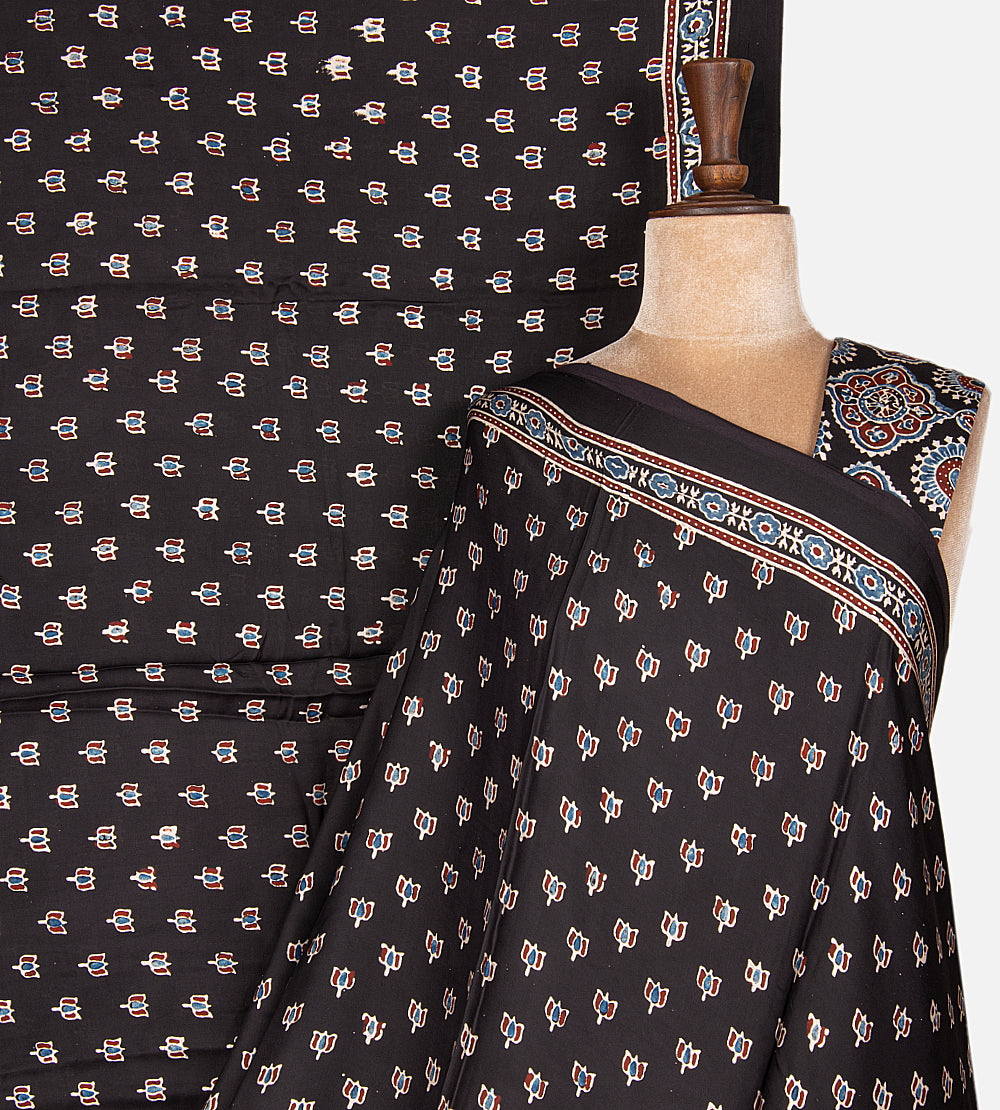 Black Modal Silk Saree
