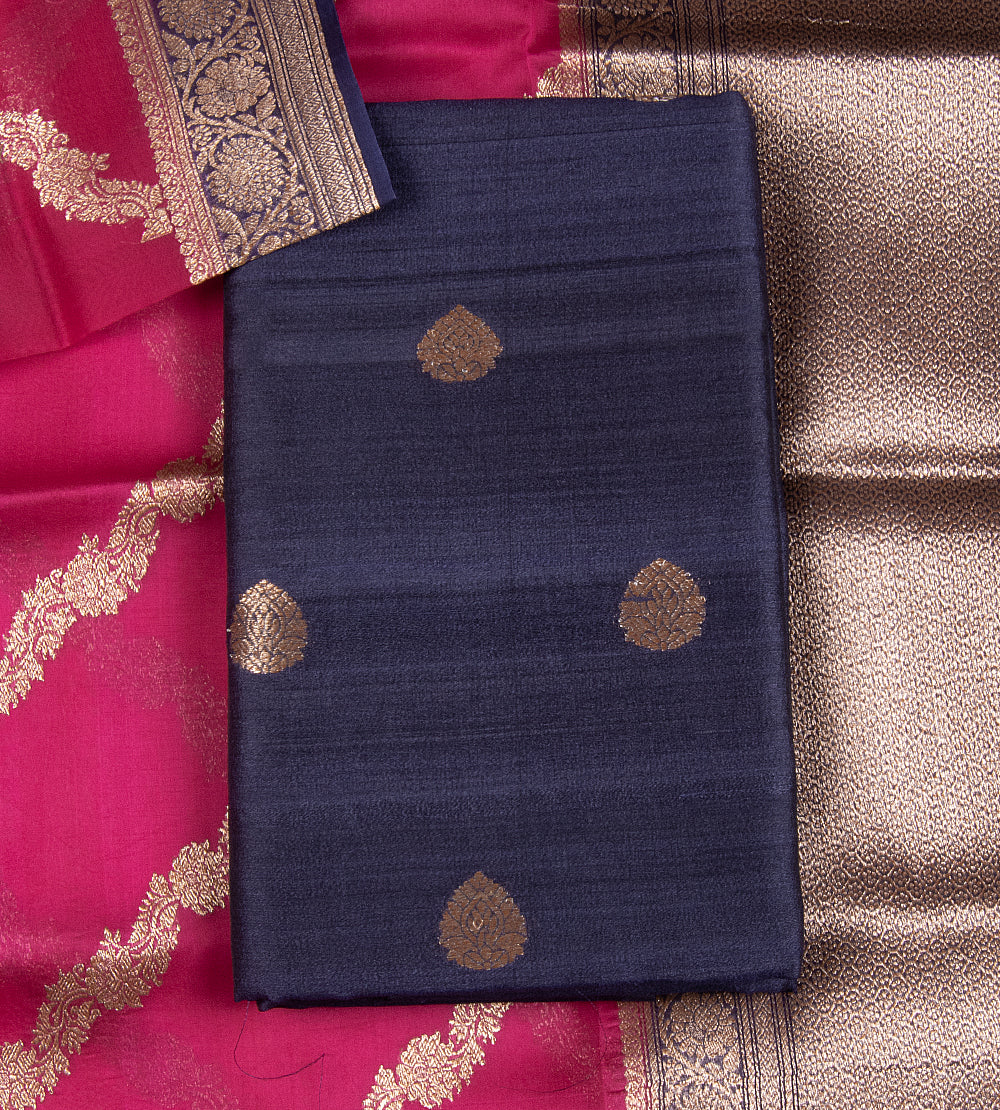 Blue Banarasi Tussar Salwar