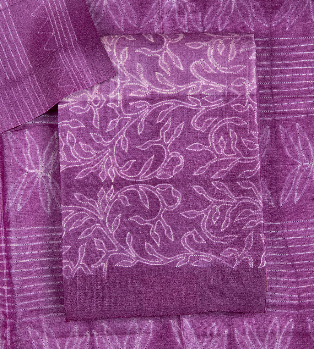 Purple Shibori Tussar Salwar
