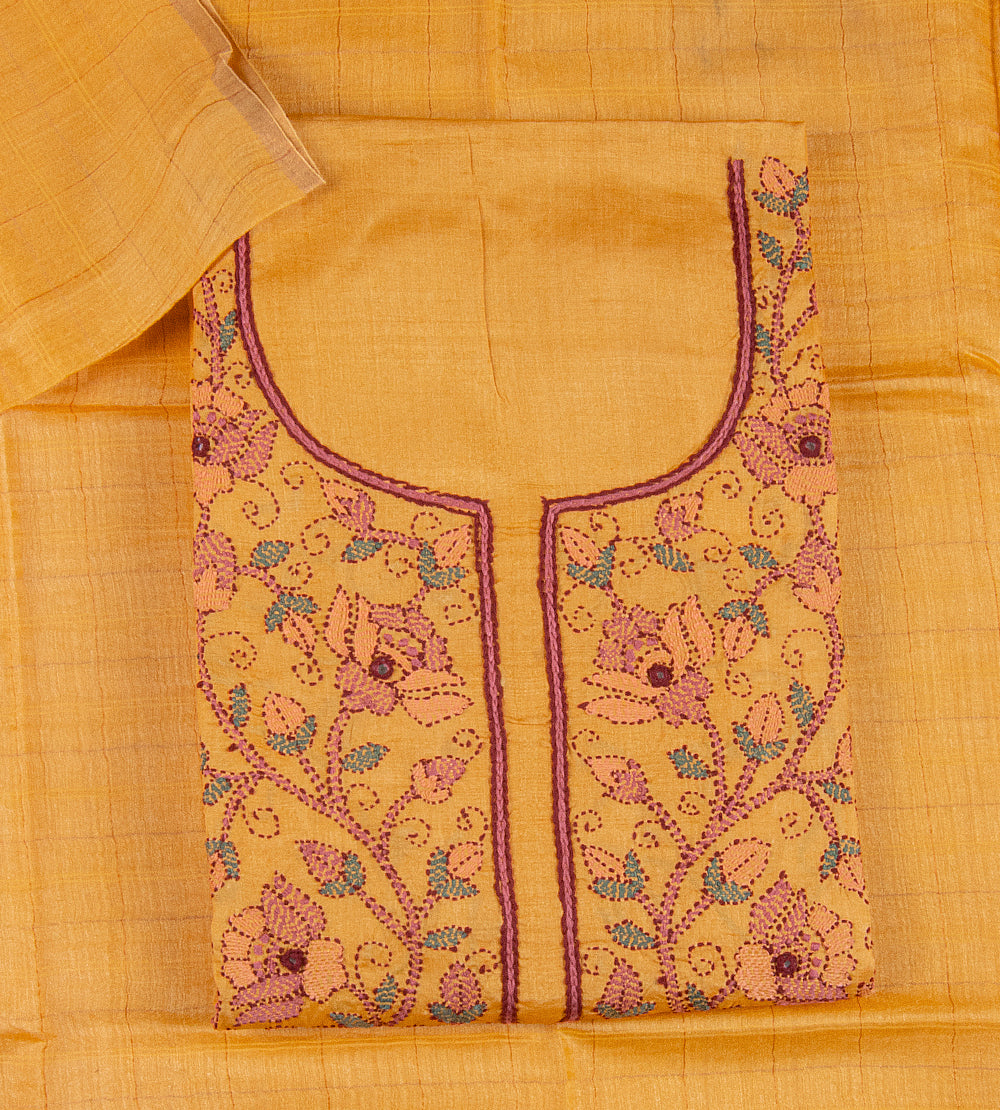 Yellow Tussar Salwar